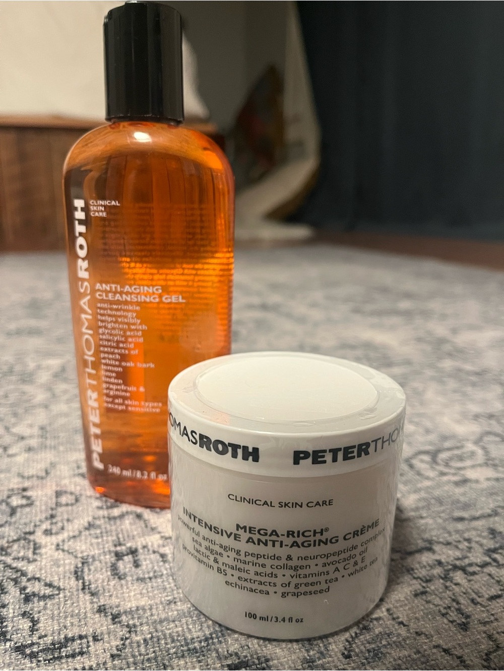 NEW SEALED Peter Thomas Roth Anti-Aging Cleansing Gel & Anti-Aging Cream Duo
